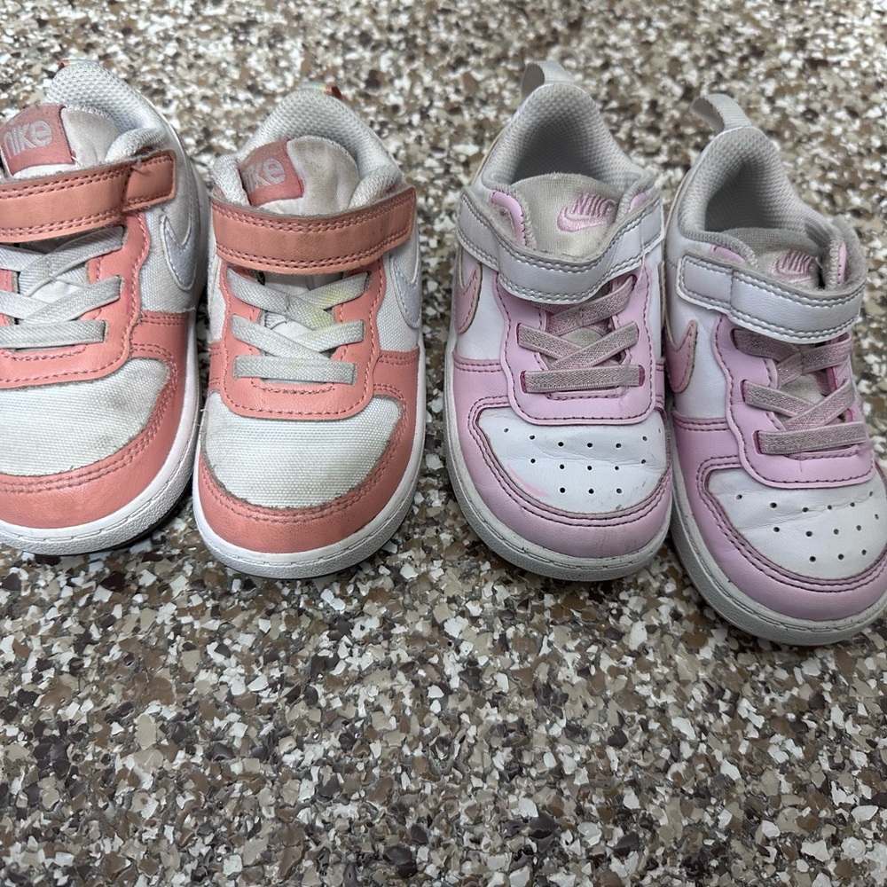 Nike Kids Shoes - Pink and White